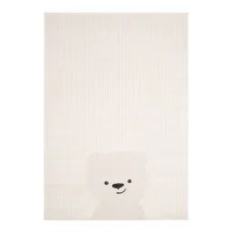 Tapis Enfant Super Doux Ourson Blanc