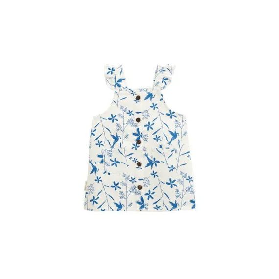 Robe Bébé En Jean Écrue Océan D&rsquo;amour Blanc