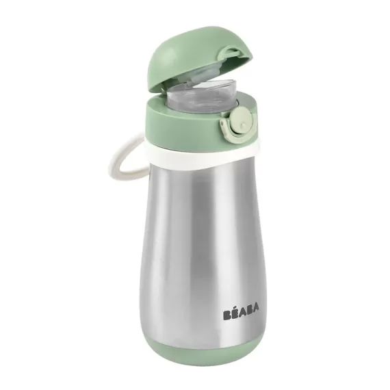 Gourde Inox 350ml Béaba – Vert Sauge