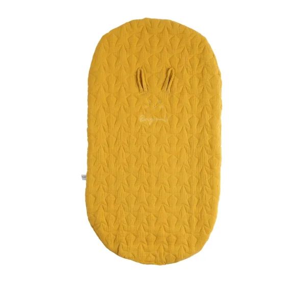 Couvre Lit Ovale Pour Berceau En Coton Jaune