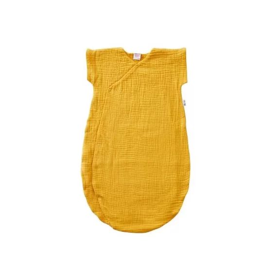 Gigoteuse été double gaze moutarde TOG 1,6 (90 cm)