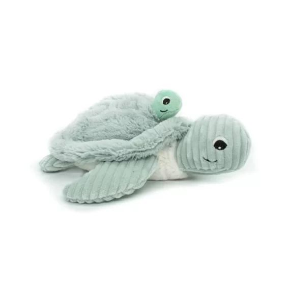 Peluche Ptipotos tortue maman bebe menthe vert