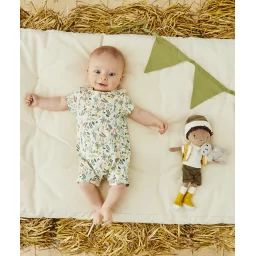 Dors bien manches courtes bébé en coton bio imprimé savane –  – Soldes