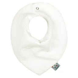 Bavoir Bandana En Nid D&rsquo;abeille Écru