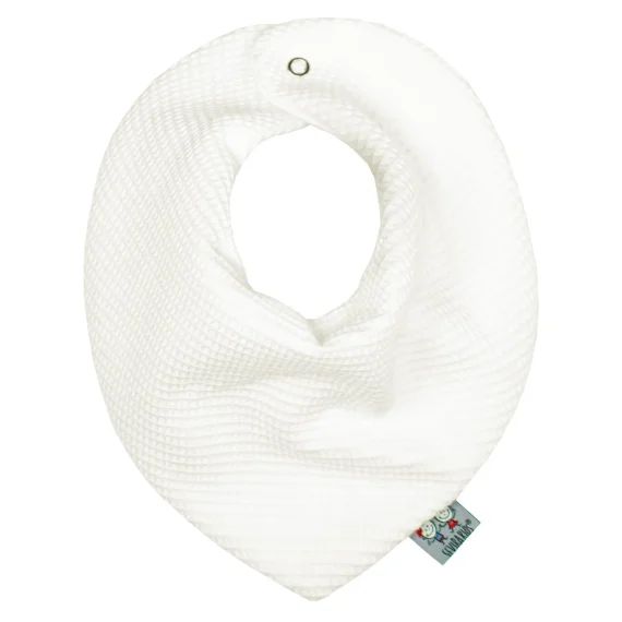 Bavoir Bandana En Nid D&rsquo;abeille Écru