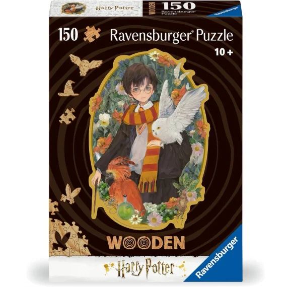 Puzzle En Bois Harry Potter 150 Pcs Noir