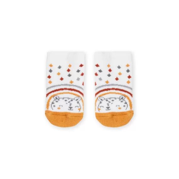 Chaussettes Courtes Blanches En Bouclette