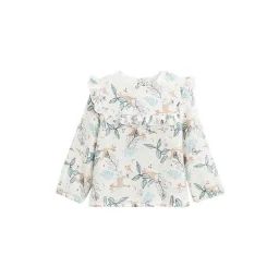Blouse Bébé En Gaze De Coton Alma Blanc