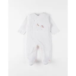 Pyjama Bébé Jersey Fantaisie Ecru