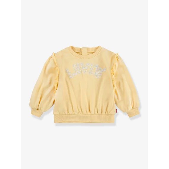 Sweat à volants fille Levi&rsquo;s® jaune pâle