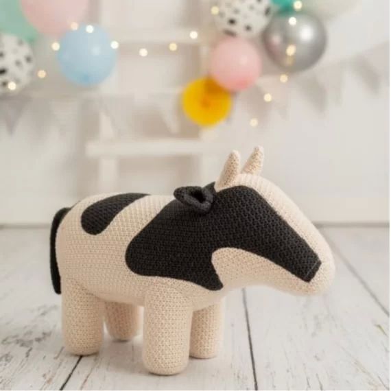 Peluche mini vache amigurumi