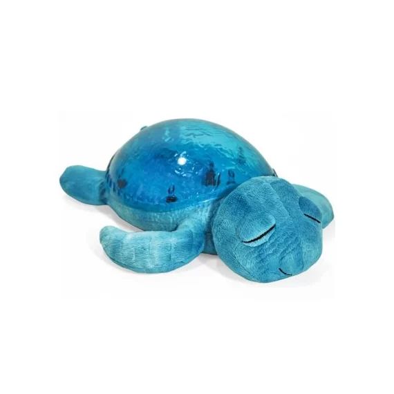 Veilleuse peluche tortue tranquille bleu turquoise