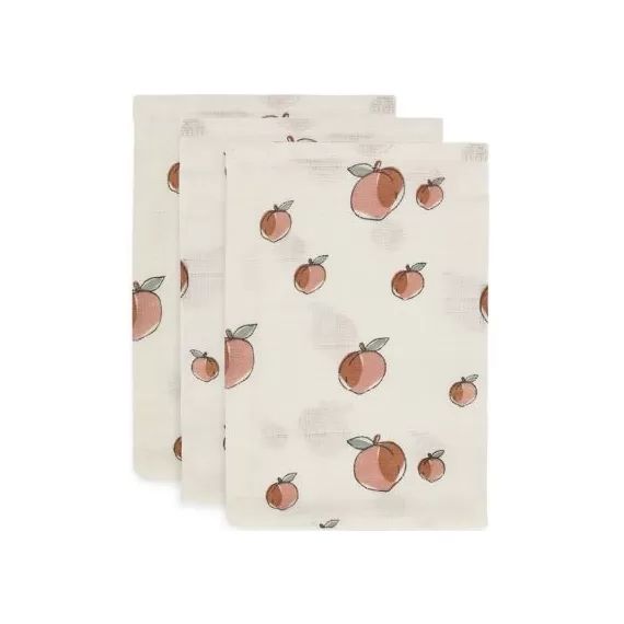 Lot de 3 gants de toilette hydrophiles Peach pêche