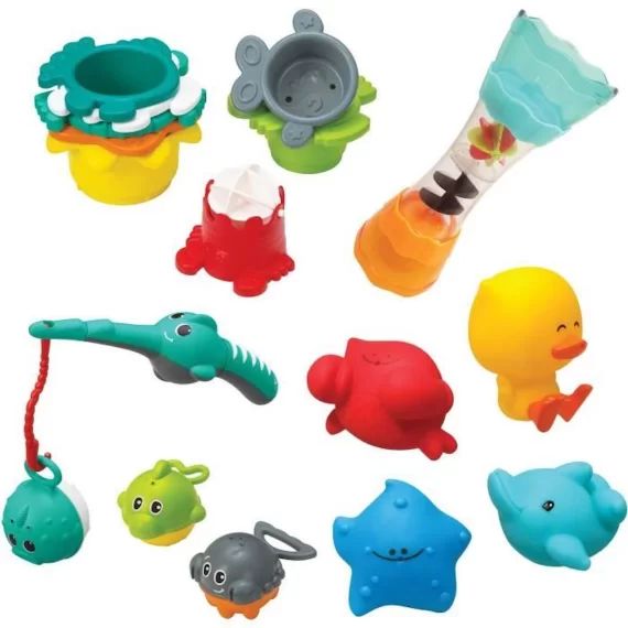 INFANTINO Coffret de bain 17 pcs orange