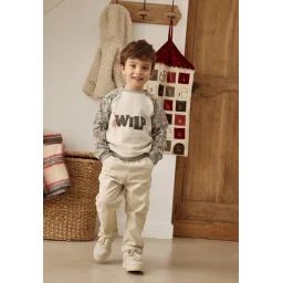 Sweat-shirt Enfant En Molleton Abou Kaki