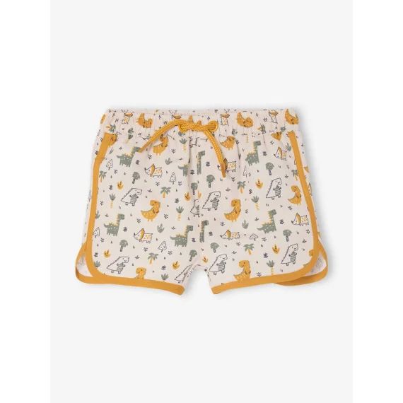 Short de bain imprimé bébé garçon ecru imprimé