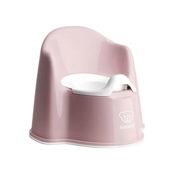 Pot bébé fauteuil rose et blanc