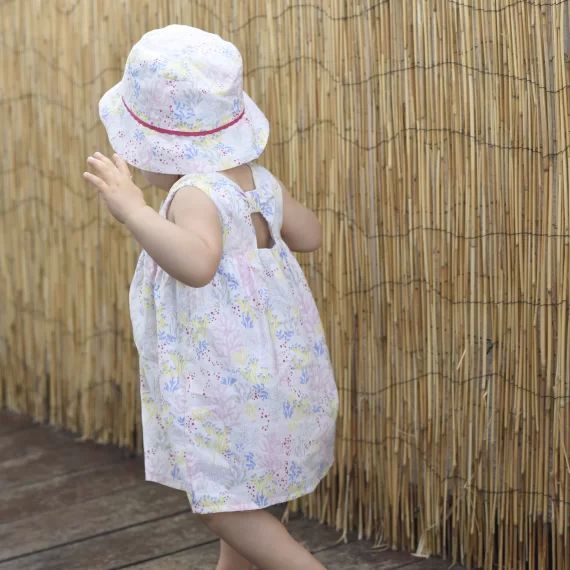 Ensemble robe + culotte Fille Blanc