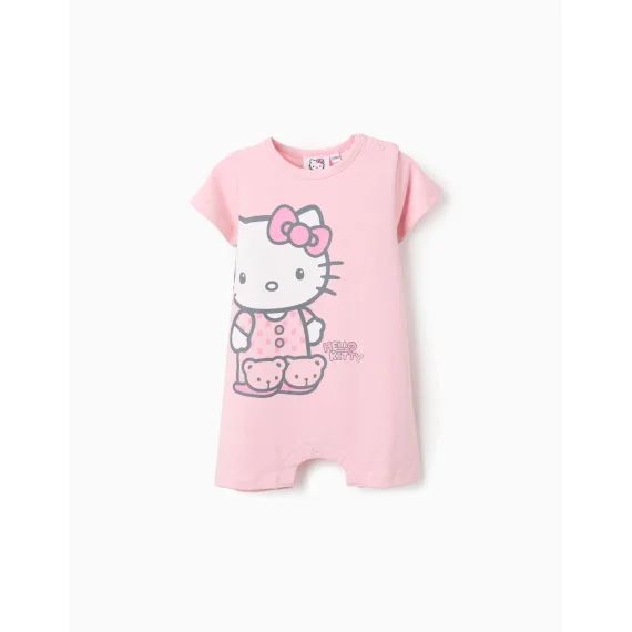 Pyjama Combi En Coton Hello Kitty Mauve Clair