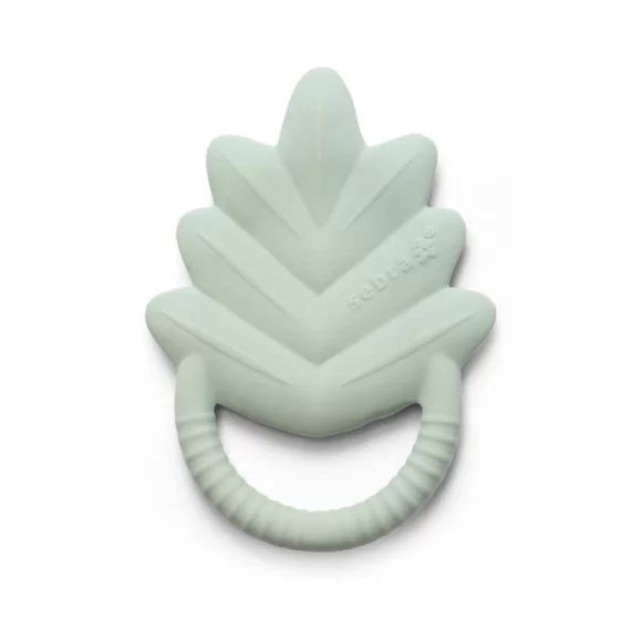 Anneau de dentition en caoutchouc naturel vert vert