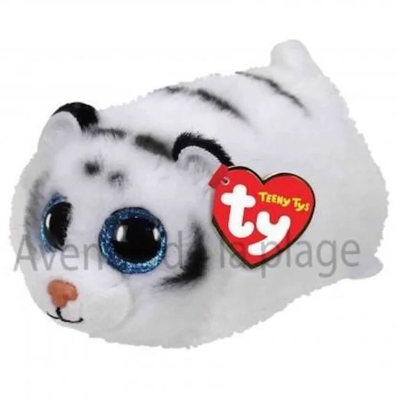 Peluche Teeny Ty Tungra le tigre blanc – TY – Collection de peluches mignonnes blanc
