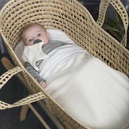 Couverture en teddy Sense blanche (70 x 95 cm)