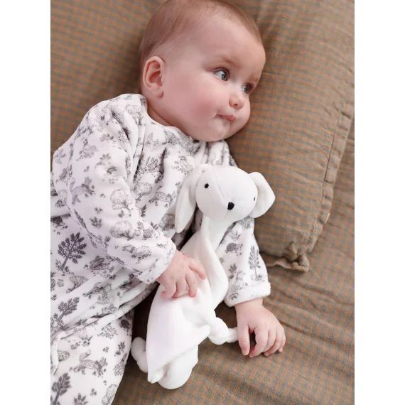 Coffret dors-bien et doudou en velours écru