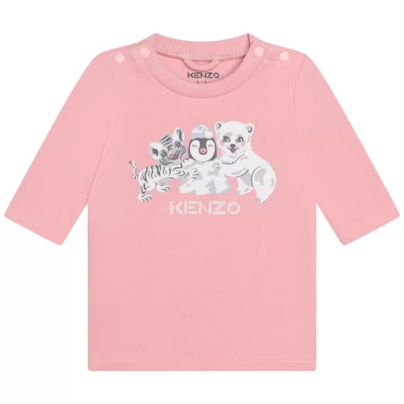 Robe, legging et bandeau Fille Rose