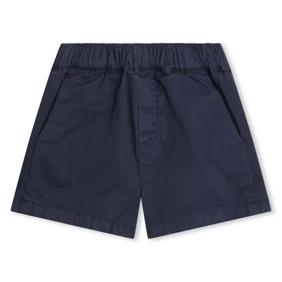 Short en sergé de coton Garçon Bleu