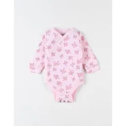 Body manches longues évolutif rose