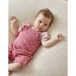 Set salopette + body rose