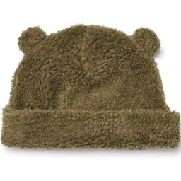 Bonnet ours en teddy Bibi Khaki (9-12 mois)