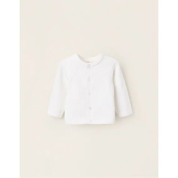 Gilet En Maille En Coton Blanc