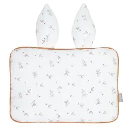 Oreiller Extra Plat Lapin Melody Blanc Imprimé Minimaliste