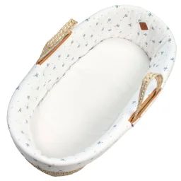 Habillage De Couffin En Gaze De Coton Bleuet Imprimé Floral