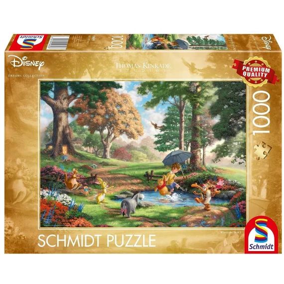 Puzzle Winnie L&rsquo;ourson 1000 Pcs Jaune