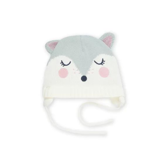 Bonnet À Motif Renard – Kaki