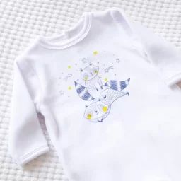 Pyjama avec imprimé Garçon Blanc