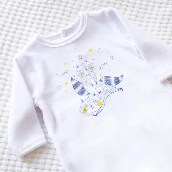 Pyjama avec imprimé Garçon Blanc