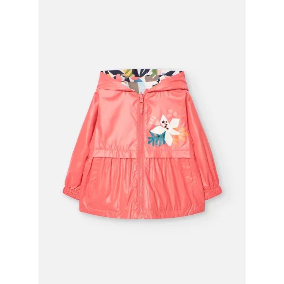 Parka Réversible Avec Capuche Et Fermeture Éclair Rouge