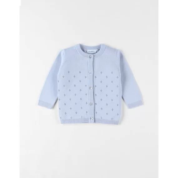 Cardigan En Tricot Fin Bleu