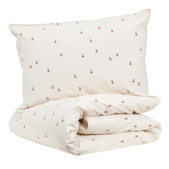 Parure de lit bébé taie et housse de couette 100×140 cm Pom Pouce