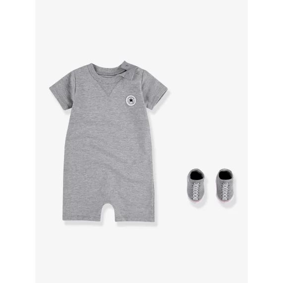 Set 2 pièces combinaison courte + chaussettes Lil Chuck CONVERSE gris