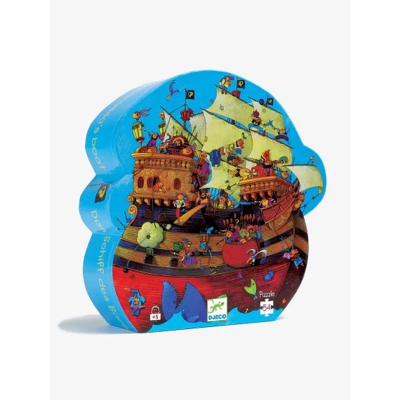 Puzzle Le bateau de Barberousse  54 pièces DJECO multicolore