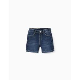 Short En Jean Comfort Denim Bleu Foncé
