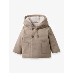 Manteau en lin et coton bébé CYRILLUS beige