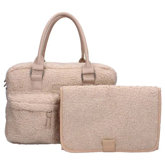 Sac À Langer En Sherpa Beige