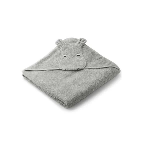 Cape de bain Augusta hippo vert d&rsquo;eau (100 x 100 cm)