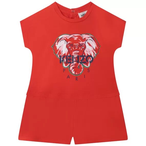 Combinaison short avec imprimé Fille Rouge