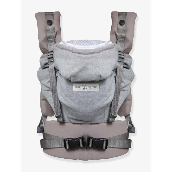 Porte-bébé physiologique HoodieCarrier 2 LOVE RADIUS gris athlétique